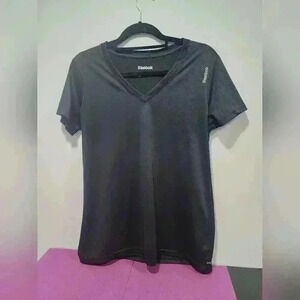 REEBOK TEE SHIRT TOP WOMEN'S L SPEEDWICK PERFORMANCE BLACK